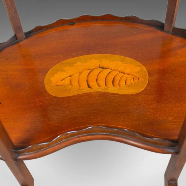 1910s Edwardian Two-Tier Tea Table For Sale - Image 6 of 10