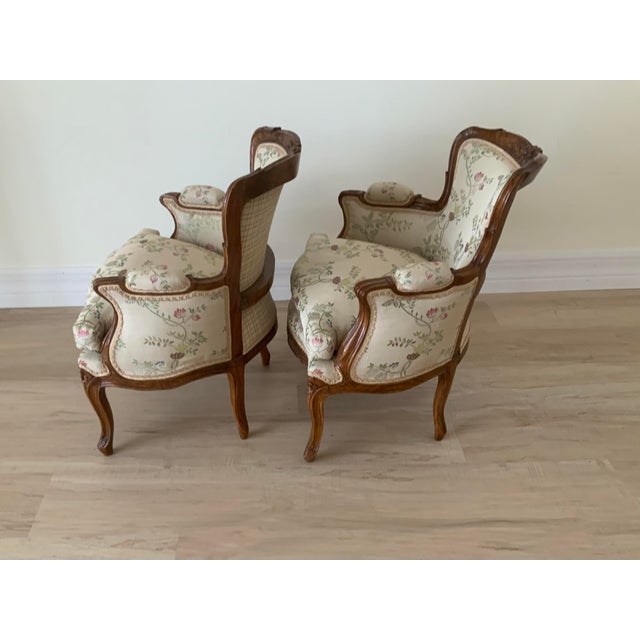 Early 20th Century Pair of French Bergere Children’s Chairs For Sale - Image 4 of 11