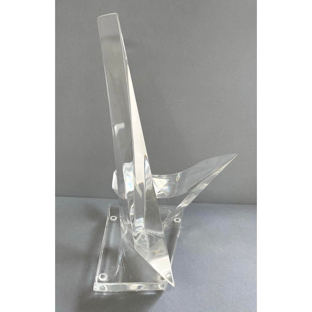 Van Teal Vintage Van Teal Abstract Lucite Sculpture For Sale - Image 4 of 8
