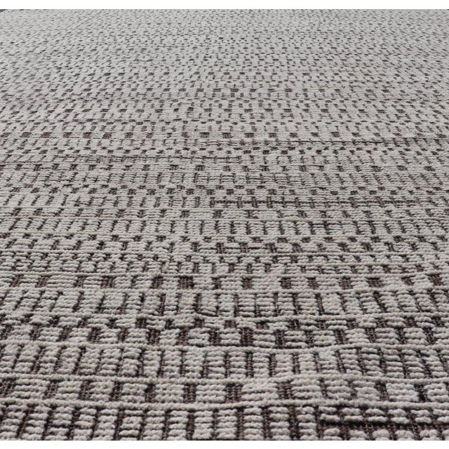 Tribal Modern Hand-Knotted Wool Rug by Keivan Woven Arts 9'10 X 14'0 For Sale - Image 3 of 11