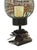 Pair of Jan Barboglio Hand-Forged Iron & Glass Hurricane Candle Holders A striking pair of designer hurricane candle...