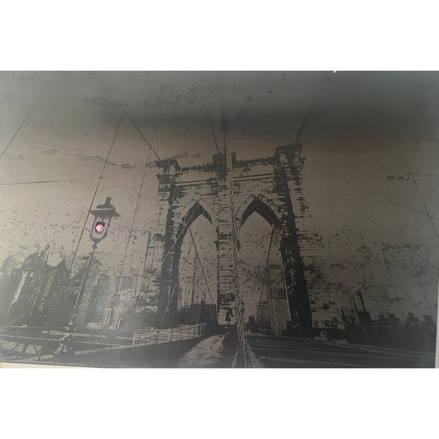 Modern Steel Wall Hanging Brooklyn Bridge For Sale - Image 9 of 9
