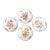 Vintage Italian Botanical Wall Plates by Campagnolo Arteluce - Set of 4 For Sale