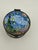 Vintage Kevin Chen enameled copper stamp dispenser/trinket box with Van Gogh’s Starry Night design. This is a pre-owned...