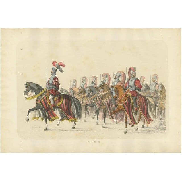H. Jenny, Swiss Cavalry Escort in Grand Parade Berns Entry Into the Confederation, 1855, Print For Sale - Image 10 of 10