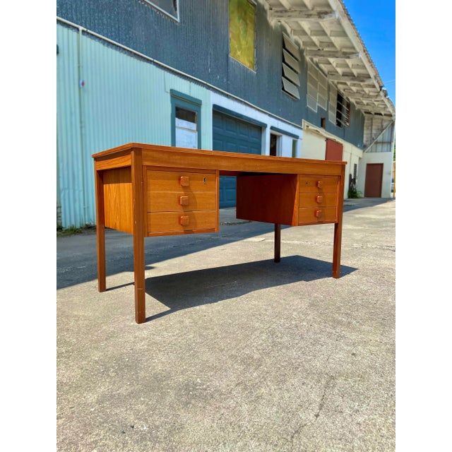 Mid Century Danish Modern Writers Desk | by Domino Møbler For Sale - Image 10 of 13