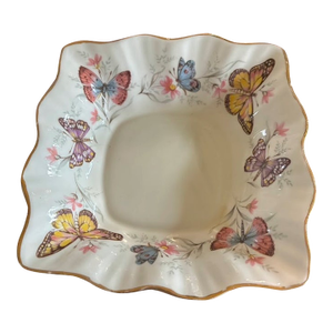Vintage Queens Butterfly Fine Bone China Dish