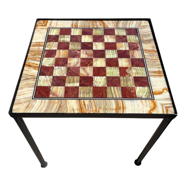 Mid 20th Century Amazing Oversize Marble Game Table For Sale
