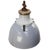 Vintage Industrial Cast Iron and Gray Enamel Pendant Light from Industria Rotterdam For Sale - Image 4 of 6