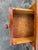 Brown Antique Farmhouse Style Solid Wood Narrow Bedside Cabinet For Sale - Image 8 of 14