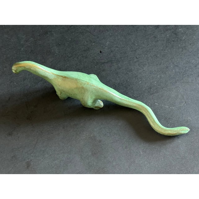1940s Miniature Brontosaurus Dinosaur Figurine For Sale - Image 5 of 10