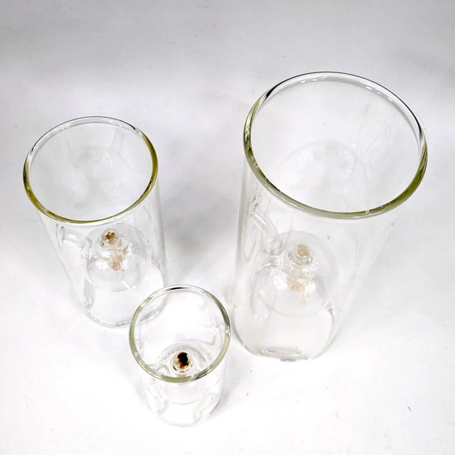 20th Century Set of 3 Wolfard Oil Lamps by Linda Wolfard Chairish