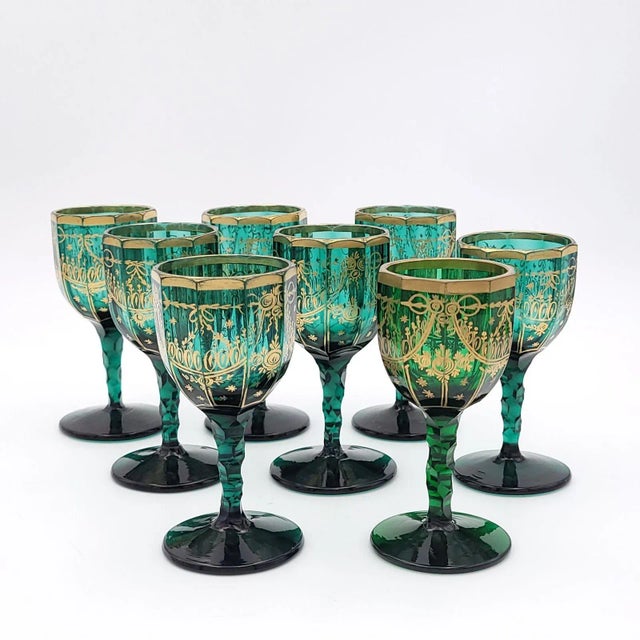 Glass Late 18th Century French Wine Glasses- Set of 8 For Sale - Image 7 of 8