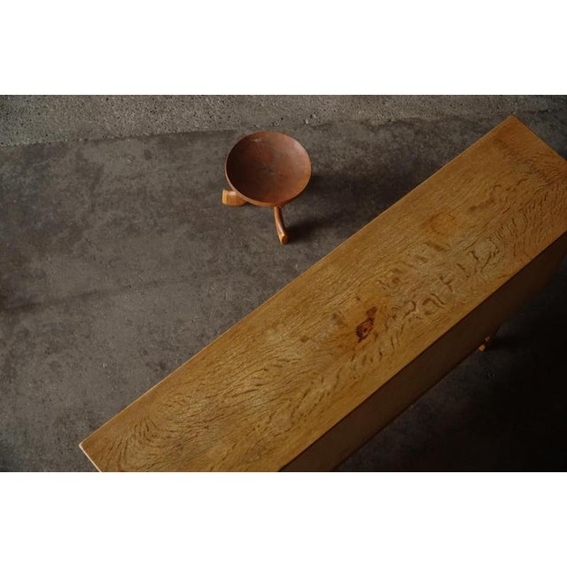 Wood Mid-20th Century Brutalist Sideboard in Oak, 1960s For Sale - Image 7 of 14