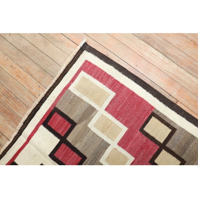 Textile Antique American Navajo Ivory Tribal Rug - 3'5" x 6'2" For Sale - Image 7 of 10