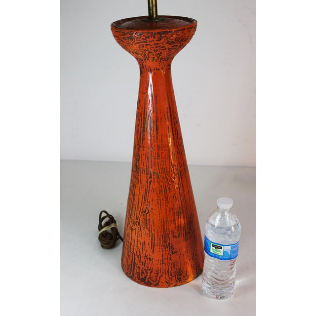 1950s Bitossi Italy Ceramic Table Lamp For Sale - Image 11 of 12