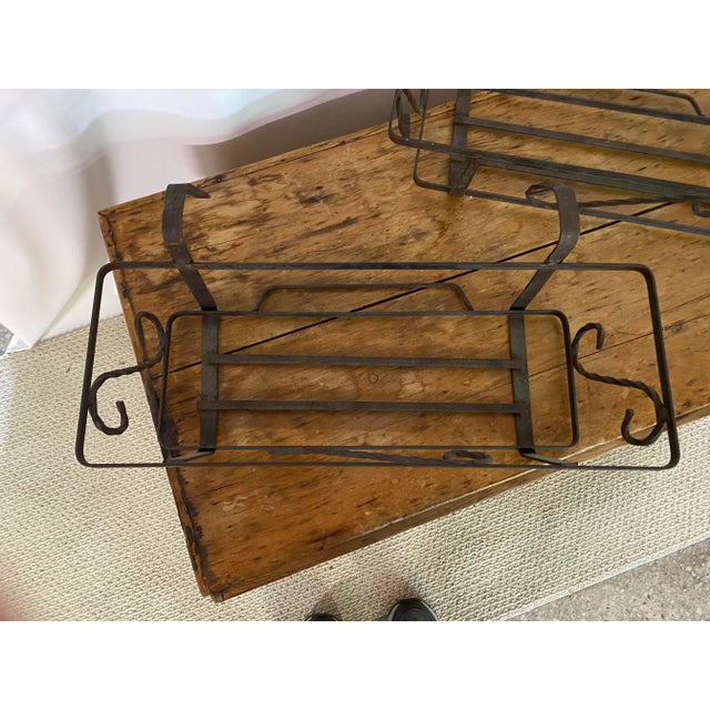 American Rail Hanging Plant Holders - A Pair For Sale - Image 3 of 5