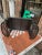 Wood 1970s Brown Wicker Breakfast in Bed Bamboo Tray For Sale - Image 7 of 7