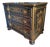 Vintage Black Gold Versace Baker Style Chinoiserie Oversized 3 Drawer Commode Chest of Drawers For Sale