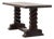 Dark Oak Coffee Table with Spiral‑Turned Trestle Legs, France, 1915 For Sale
