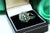 Gold White Gold Ring with Brilliant-Cut Diamonds and Calibrated Emeralds For Sale - Image 8 of 9