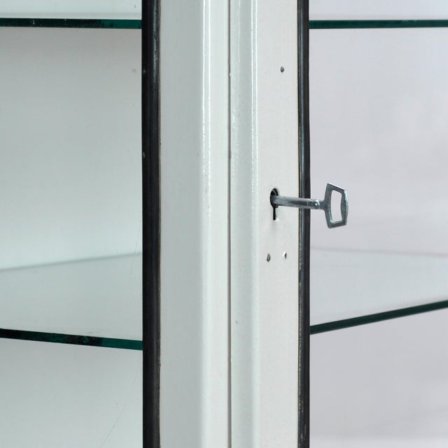 Metal Vintage Medical Cabinet in Glass, 1970s For Sale - Image 7 of 10