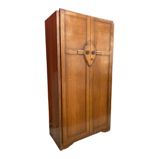 Art Deco Teak Armoire by Bluestone & Elvin - 1951 For Sale