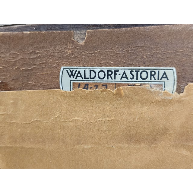 Antique Late 19th Century Empire Style Gilded Mirror From the Waldorf Astoria Hotel Nyc For Sale - Image 14 of 18