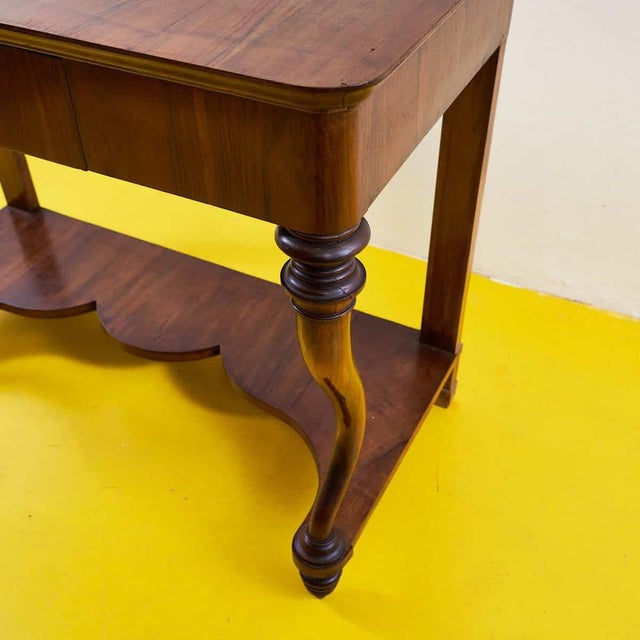 Antique Walnut Console Table, 1800s For Sale - Image 5 of 10