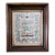 1860s American Walnut Frame W/ Needlepoint Sampler For Sale