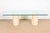 Mid-Century Modern Matteo Grassi Modern Italian Travertine Double Pedestal Glass Top Dining Table, Circa 1970s For Sale - Image 3 of 8