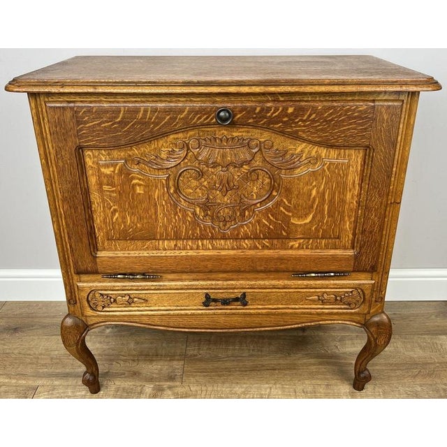 This elegant Vintage French Louis cabinet combines practical storage with classic French styling, featuring a beautifully...