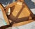 Set of Four j.l. Metz Furniture French Walnut, Brass and Top Grain Cow Hide Leather Seat Dining Chairs For Sale - Image 9 of 9