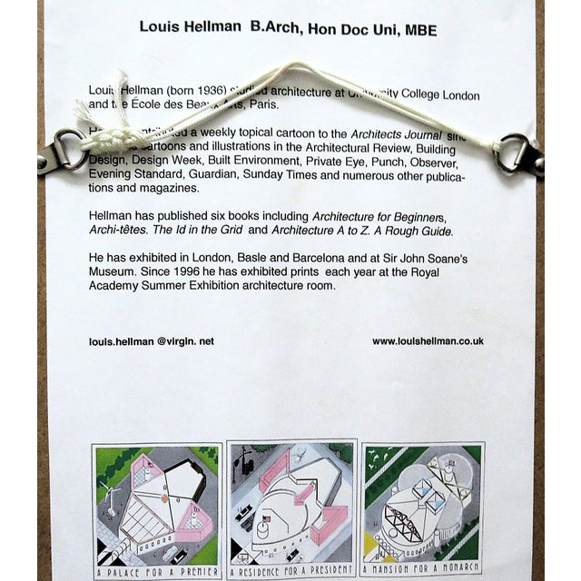 Set of 3 Louis Hellman Lithographs Signed & Numbered Celebuildings Series 25/75 For Sale In Providence - Image 6 of 6