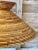 Vintage Sculptural Coiled Rattan Bell Form Pendant Light For Sale In Naples, FL - Image 6 of 11
