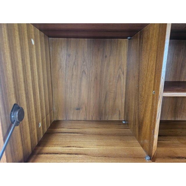 Swedish Teak Bookcase with Adjustable Brass Legs, 1960 For Sale - Image 14 of 18