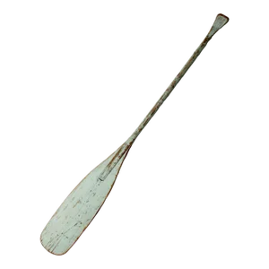 Vintage Painted Wooden Oar