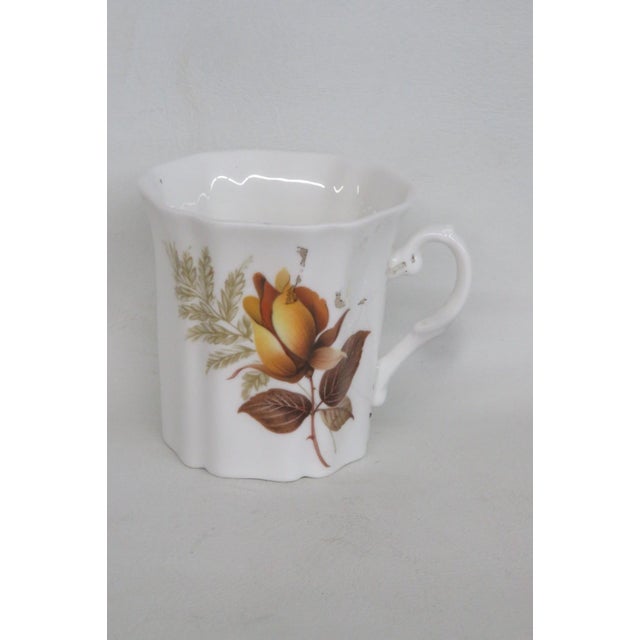 Mid-Century Modern Royal Grafton Fine Bone China Yellow Rose Tea Coffee Cup Made in England 4808b For Sale - Image 3 of 12