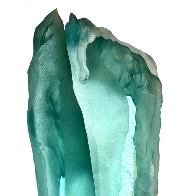 Modern Bri Kepkové, Abstract Sculpture, 1970s, Crystal For Sale - Image 3 of 10
