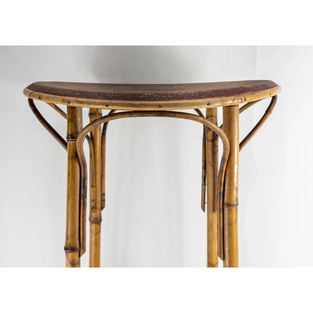 Wood 1920s Safari Bamboo Side Table For Sale - Image 7 of 12