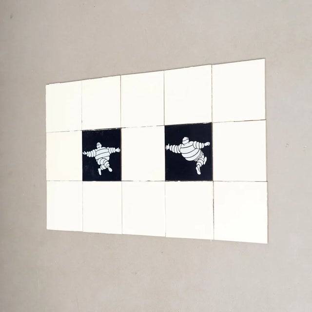 Vintage Michelin Man Tiles, 1960s, Set of 15 For Sale - Image 4 of 12
