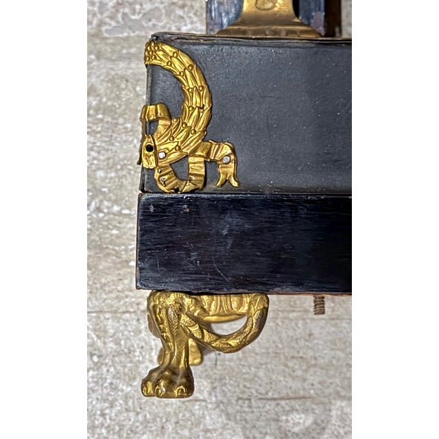 Black Antique French Empire Vanity Mirror For Sale - Image 8 of 11