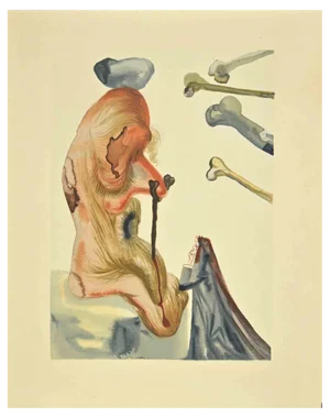 Salvador Dalí, The Prevaricators, Woodcut, 1963