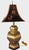 Frederick Cooper Vintage Frederick Cooper Hexagonal Brass Urn Lamp With Relief Chinoiserie Tole Shade For Sale - Image 4 of 12