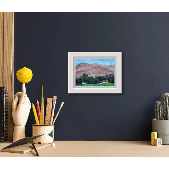 2020s Quiet Places & Journeys — Reno Hills (Original Impressionist Oil Landscape) For Sale - Image 5 of 7