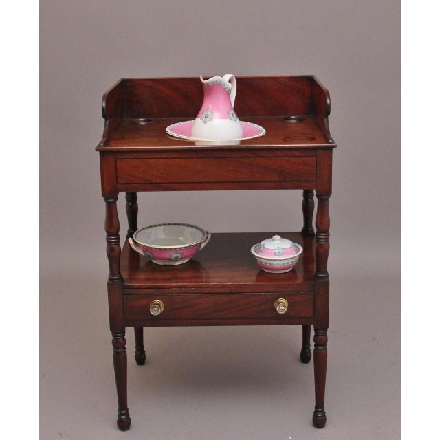 19th Century Early Victorian Mahogany Washstand, 1840s For Sale - Image 15 of 15