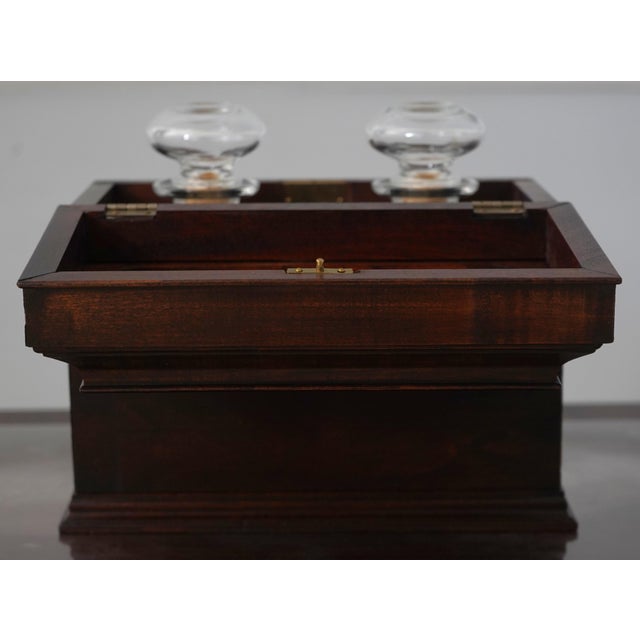 Bartley Inlaid Cherry Decanter Box Set For Sale - Image 13 of 14