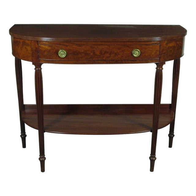 18th-C. American Federal Console Table For Sale