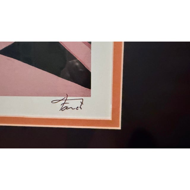 Glass François Ledan “Riviera Vista” Seriolithograph Signed Printer’s Proof Pp For Sale - Image 7 of 10