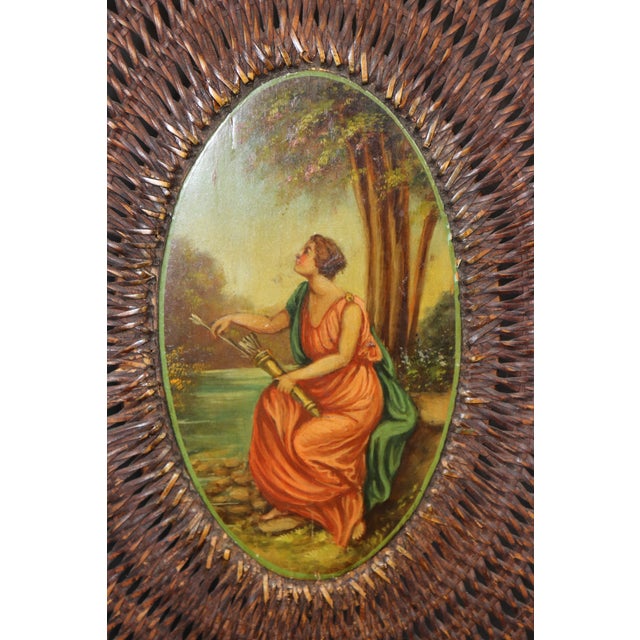 19th C Gillow & Co Antique English Adams Style Cane Back Settee For Sale - Image 11 of 11